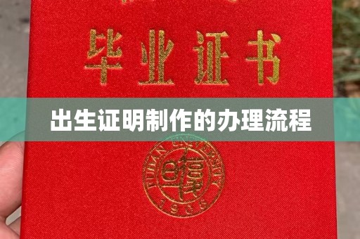 临沧出生证明制作的办理流程