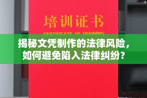 临沧揭秘文凭制作的法律风险，如何避免陷入法律纠纷？