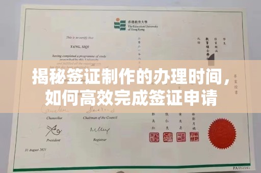 临沧揭秘签证制作的办理时间，如何高效完成签证申请