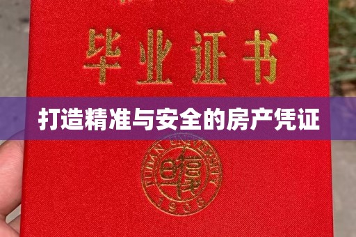 临沧打造精准与安全的房产凭证